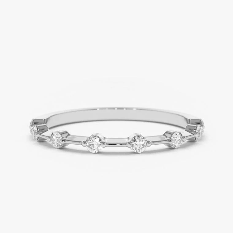 Ultra Thin Floating Eternity Ring - Image 9
