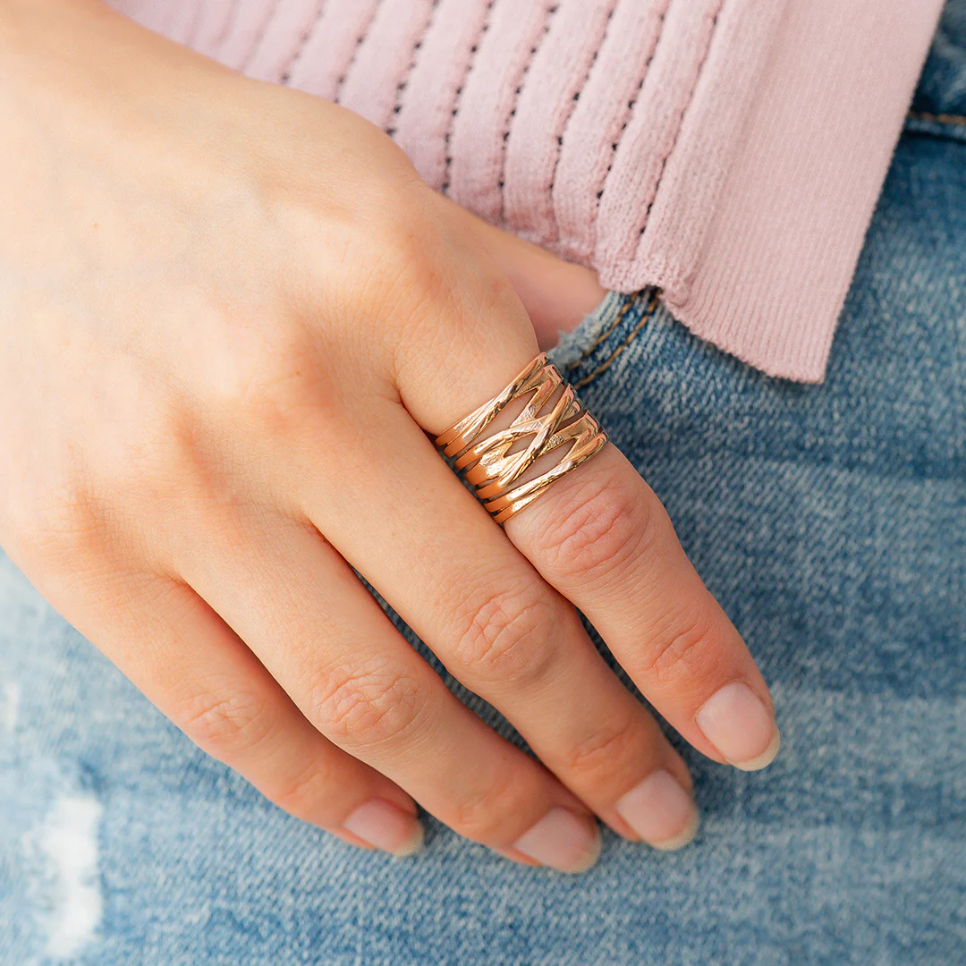 Wire Wrap Statement Ring - Image 17
