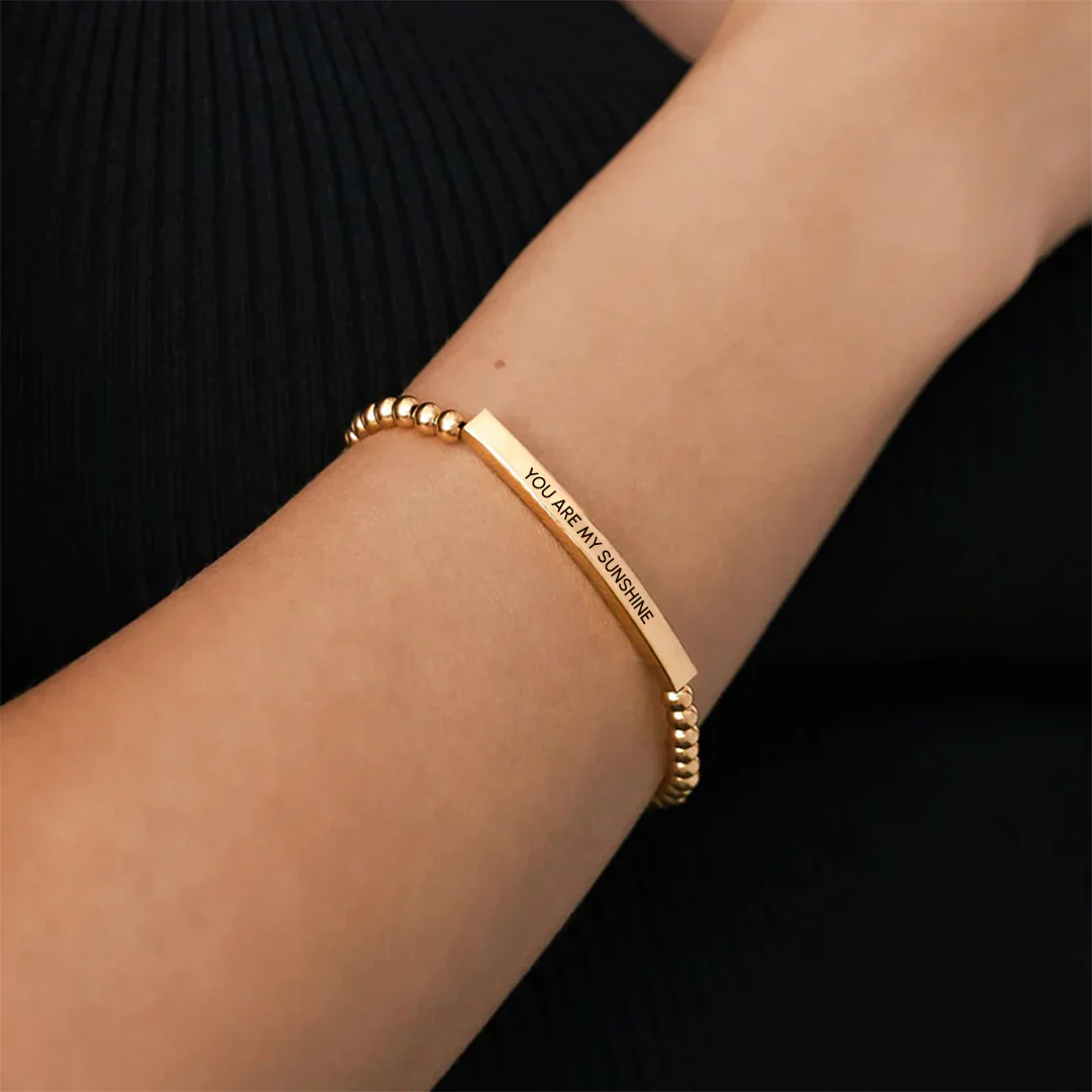 You Are My Sunshine Beaded Inspire Bracelet - Image 6