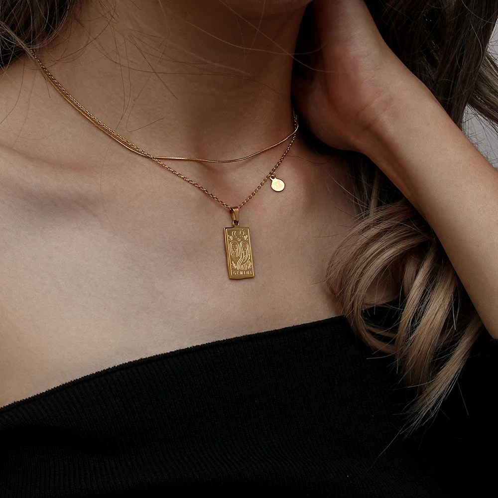 Zodiac Card Necklace - Image 3